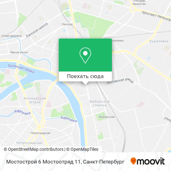 Карта Мостострой 6 Мостоотряд 11