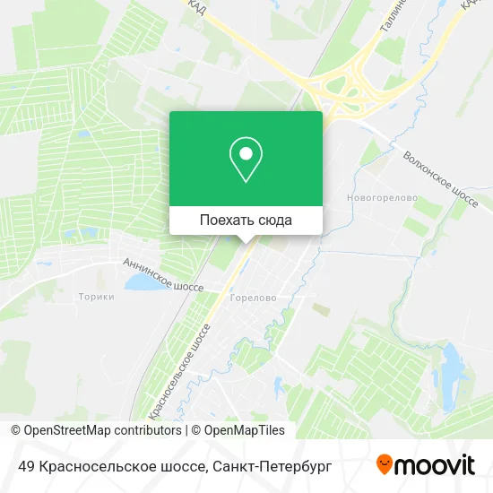 Карта 49 Красносельское шоссе
