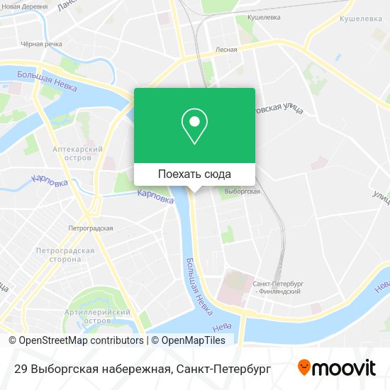 Карта 29 Выборгская набережная