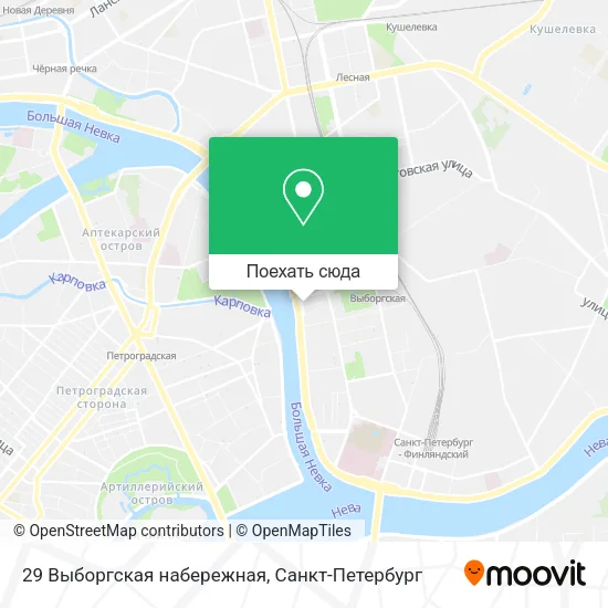 Карта 29 Выборгская набережная