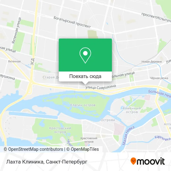 Карта Лахта Клиника