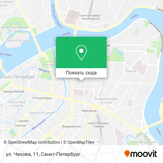 Карта ул. Чехова, 11