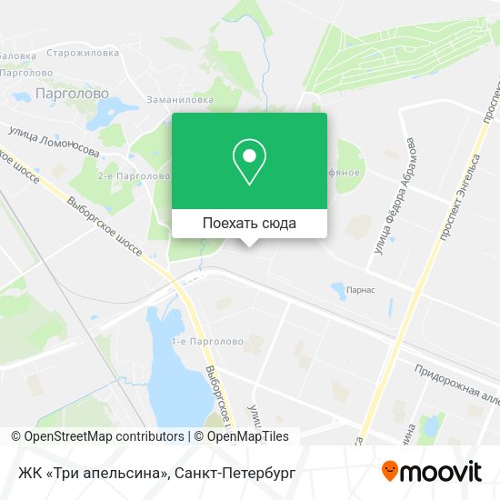 Карта ЖК «Три апельсина»