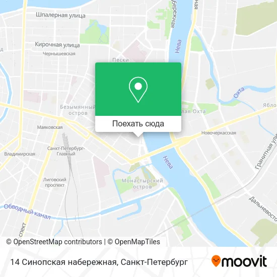 Карта 14 Синопская набережная