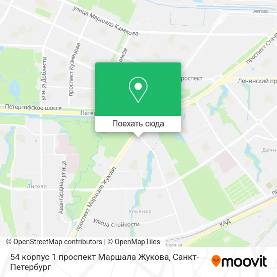 Карта 54 корпус 1 проспект Маршала Жукова