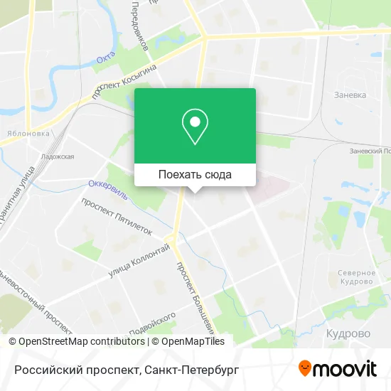 Карта Российский проспект
