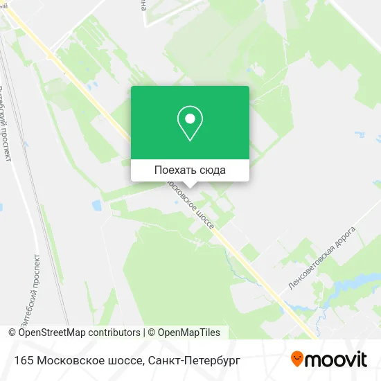 Карта 165 Московское шоссе