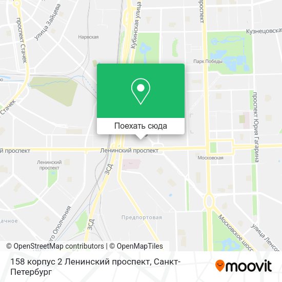 Карта 158 корпус 2 Ленинский проспект
