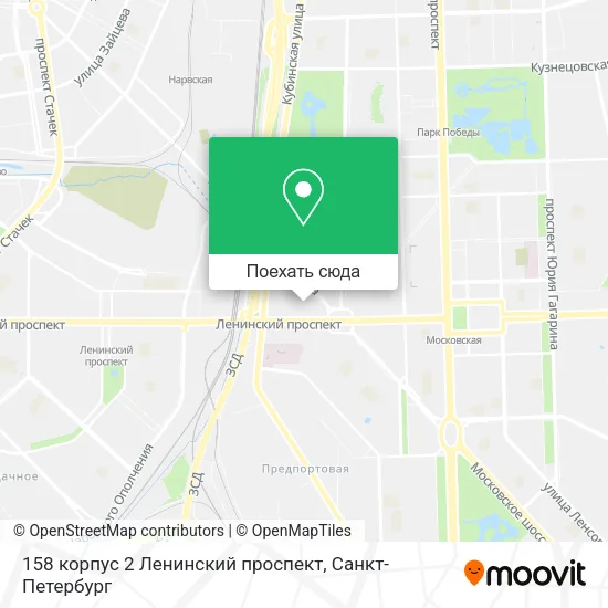 Карта 158 корпус 2 Ленинский проспект