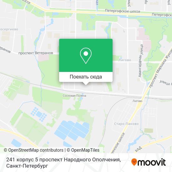 Карта 241 корпус 5 проспект Народного Ополчения