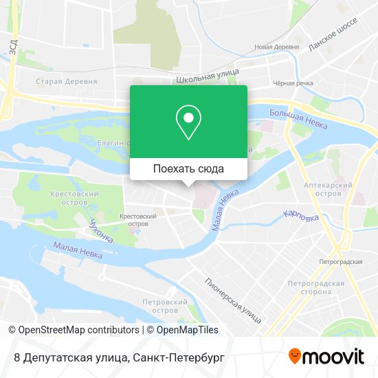 Карта 8 Депутатская улица