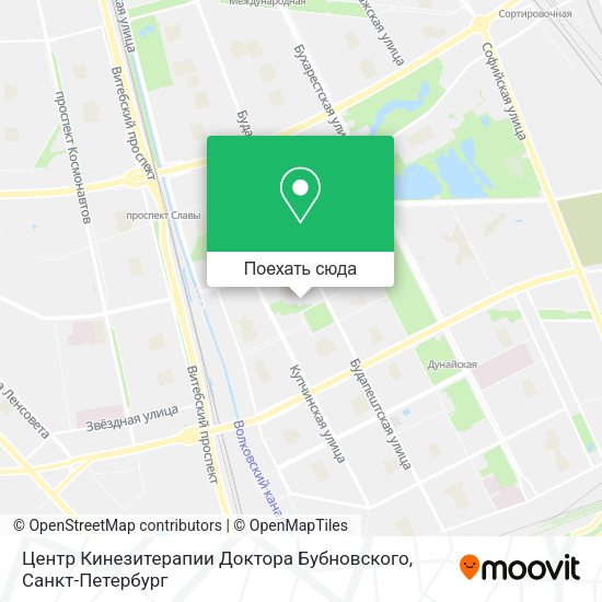 Карта Центр Кинезитерапии Доктора Бубновского