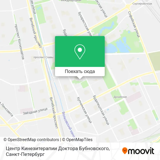 Карта Центр Кинезитерапии Доктора Бубновского