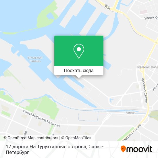 Карта 17 дорога На Турухтанные острова