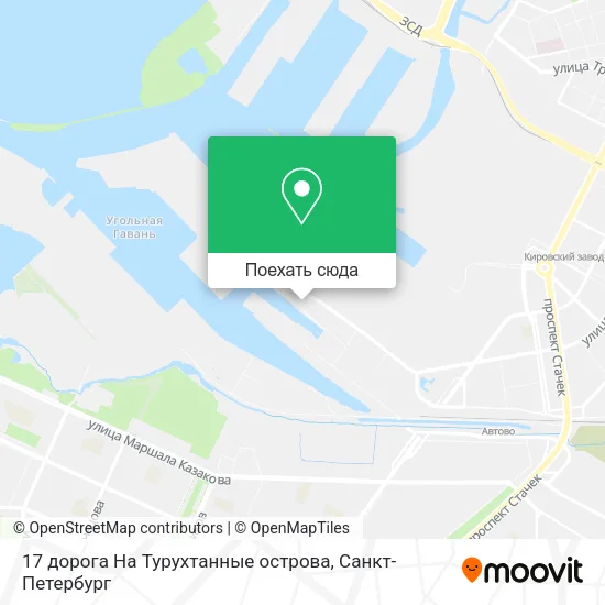 Карта 17 дорога На Турухтанные острова