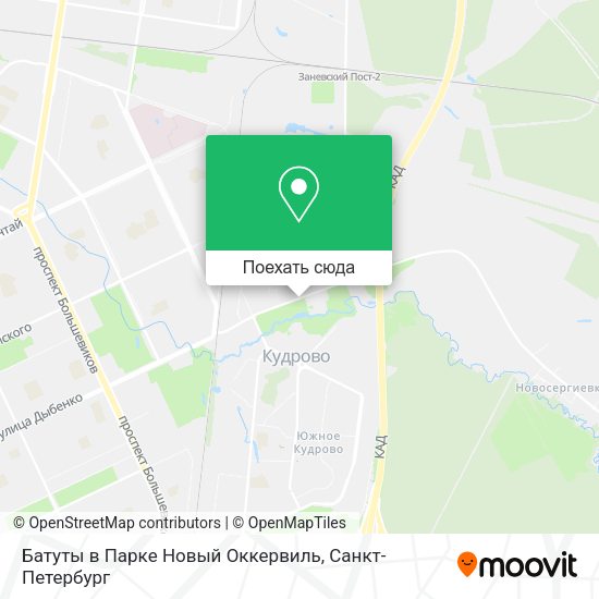 Карта Батуты в Парке Новый Оккервиль