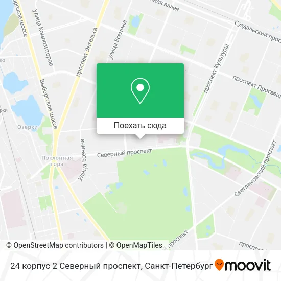 Карта 24 корпус 2 Северный проспект