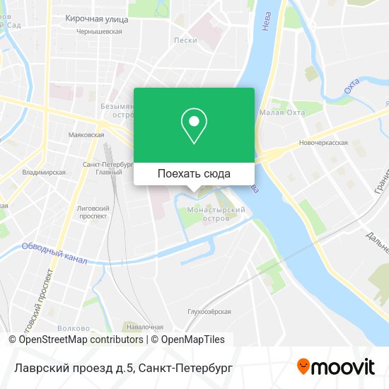 Карта Лаврский проезд д.5