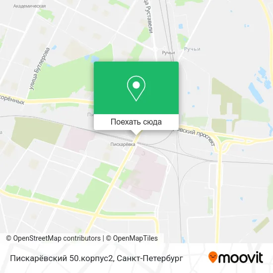 Карта Пискарёвский 50.корпус2