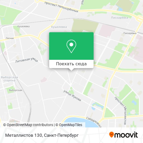 Карта Металлистов 130