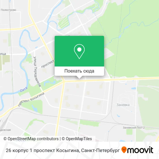Карта 26 корпус 1 проспект Косыгина