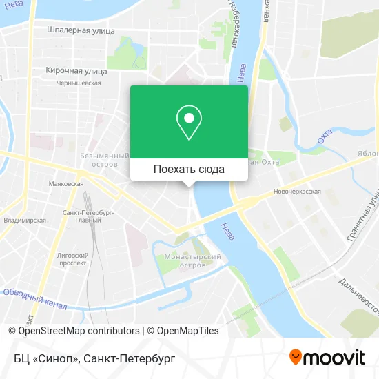 Карта БЦ «Синоп»