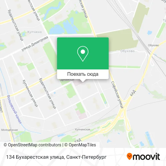 Карта 134 Бухарестская улица