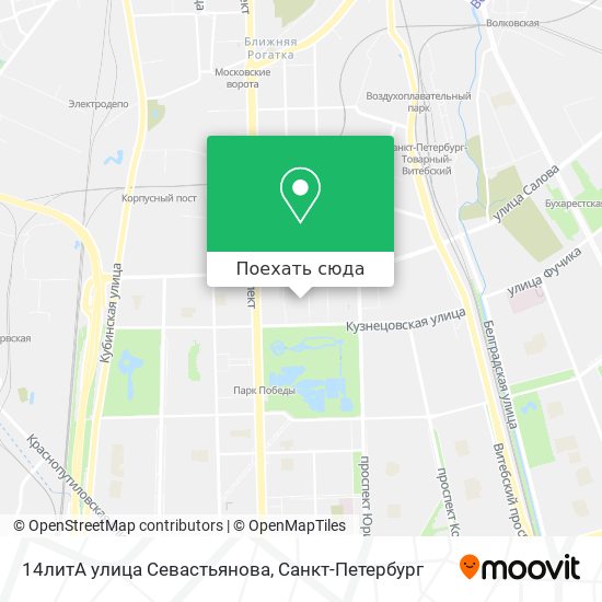 Карта 14литА улица Севастьянова
