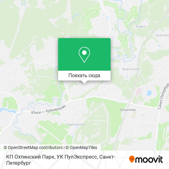 Карта КП Охтинский Парк, УК ПулЭкспресс