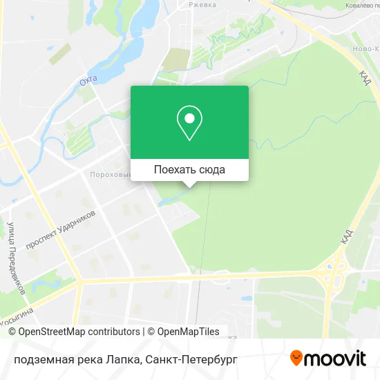 Карта подземная река Лапка