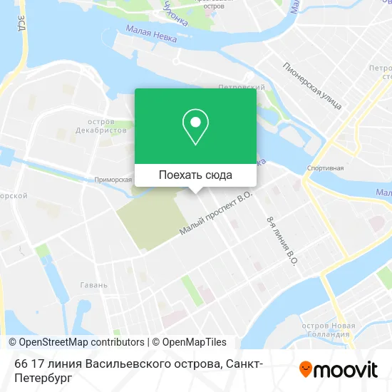 Карта 66 17 линия Васильевского острова