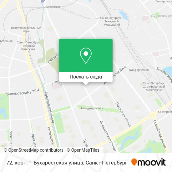 Карта 72, корп. 1 Бухарестская улица