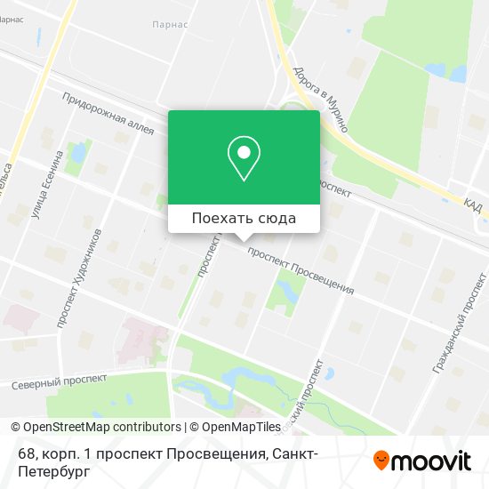 Карта 68, корп. 1 проспект Просвещения