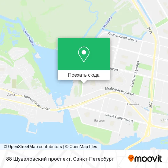 Карта 88 Шуваловский проспект