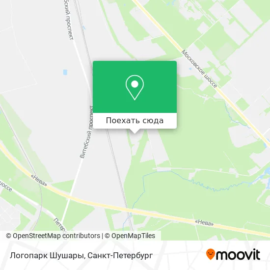 Карта Логопарк Шушары