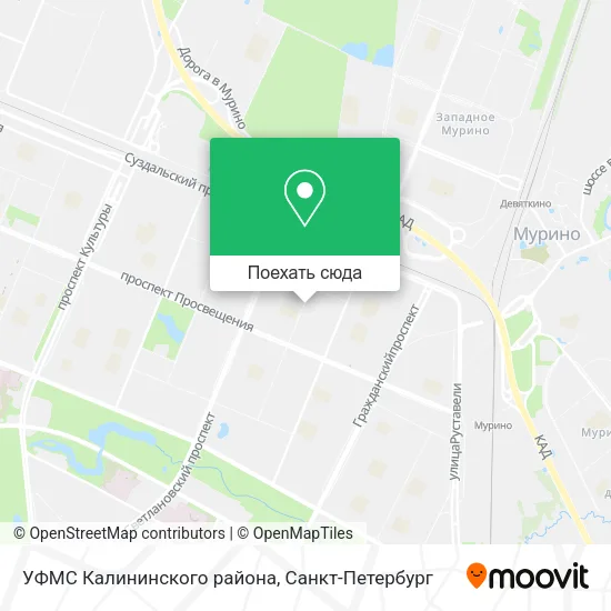Карта УФМС Калининского района