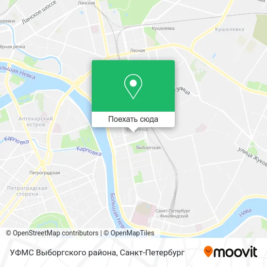 Карта УФМС Выборгского района