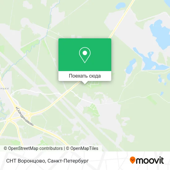 Карта СНТ Воронцово