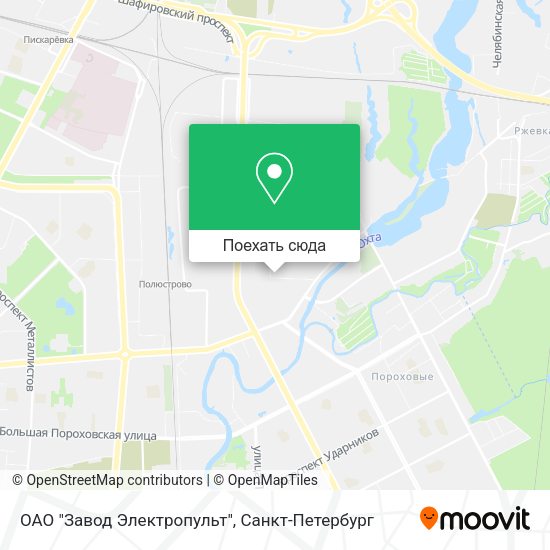Карта ОАО "Завод Электропульт"