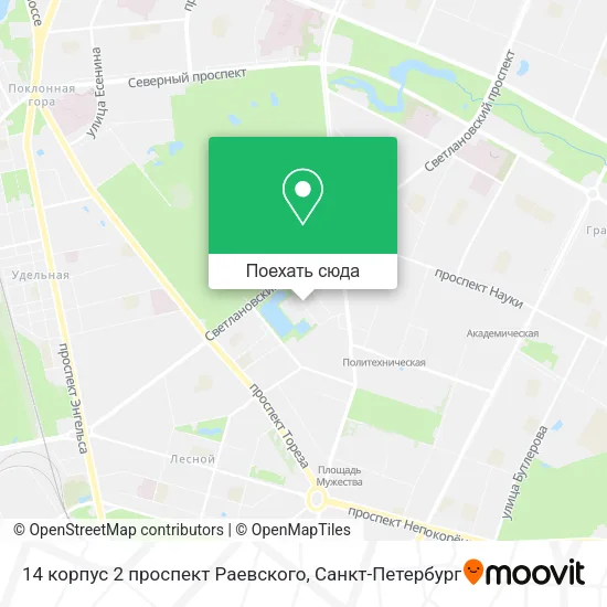 Карта 14 корпус 2 проспект Раевского