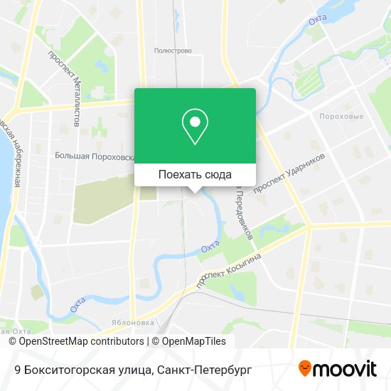 Карта 9 Бокситогорская улица