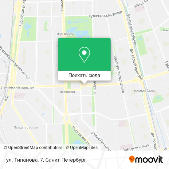Карта ул. Типанова, 7
