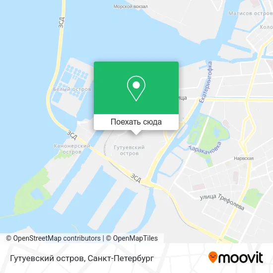 Карта Гутуевский остров