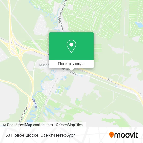 Карта 53 Новое шоссе