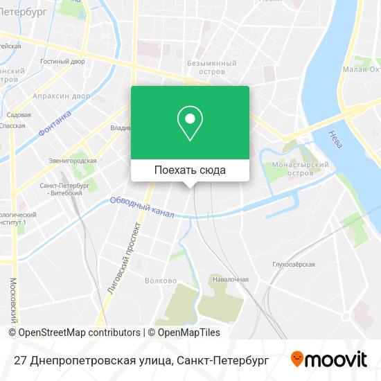 Карта 27 Днепропетровская улица