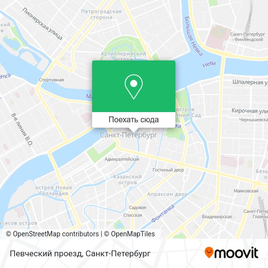 Карта Певческий проезд