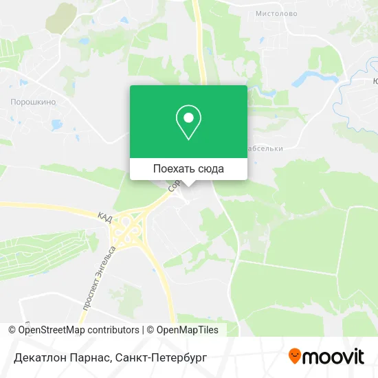 Карта Декатлон Парнас