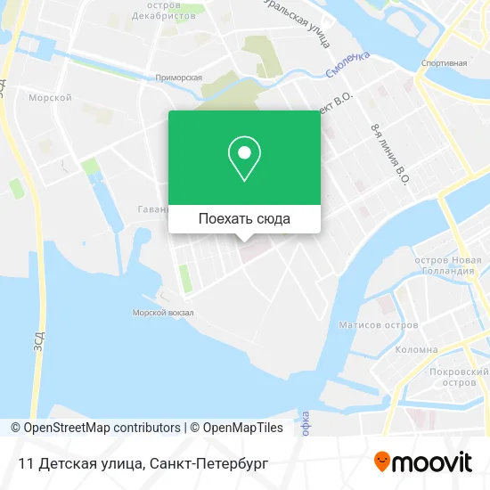 Карта 11 Детская улица