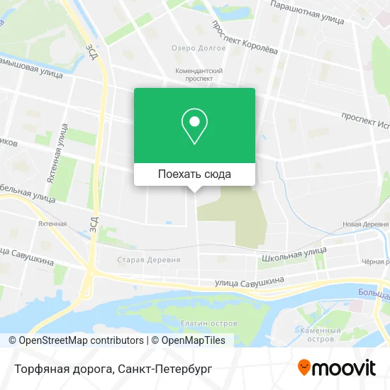 Карта Торфяная дорога