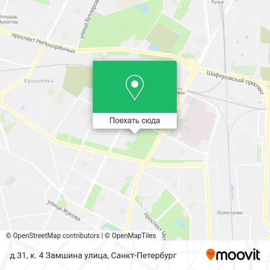 Карта д.31, к. 4 Замшина улица